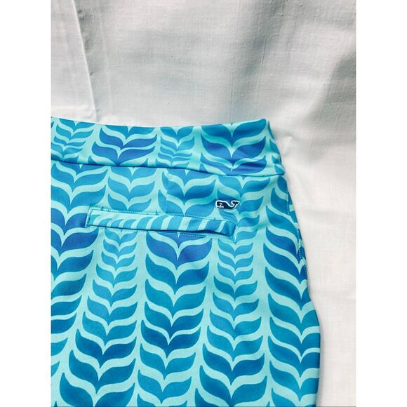 Vineyard Vines Performance Skort Women’s Small Blue Leaf Print Active Golf Tenni - Picture 5 of 6